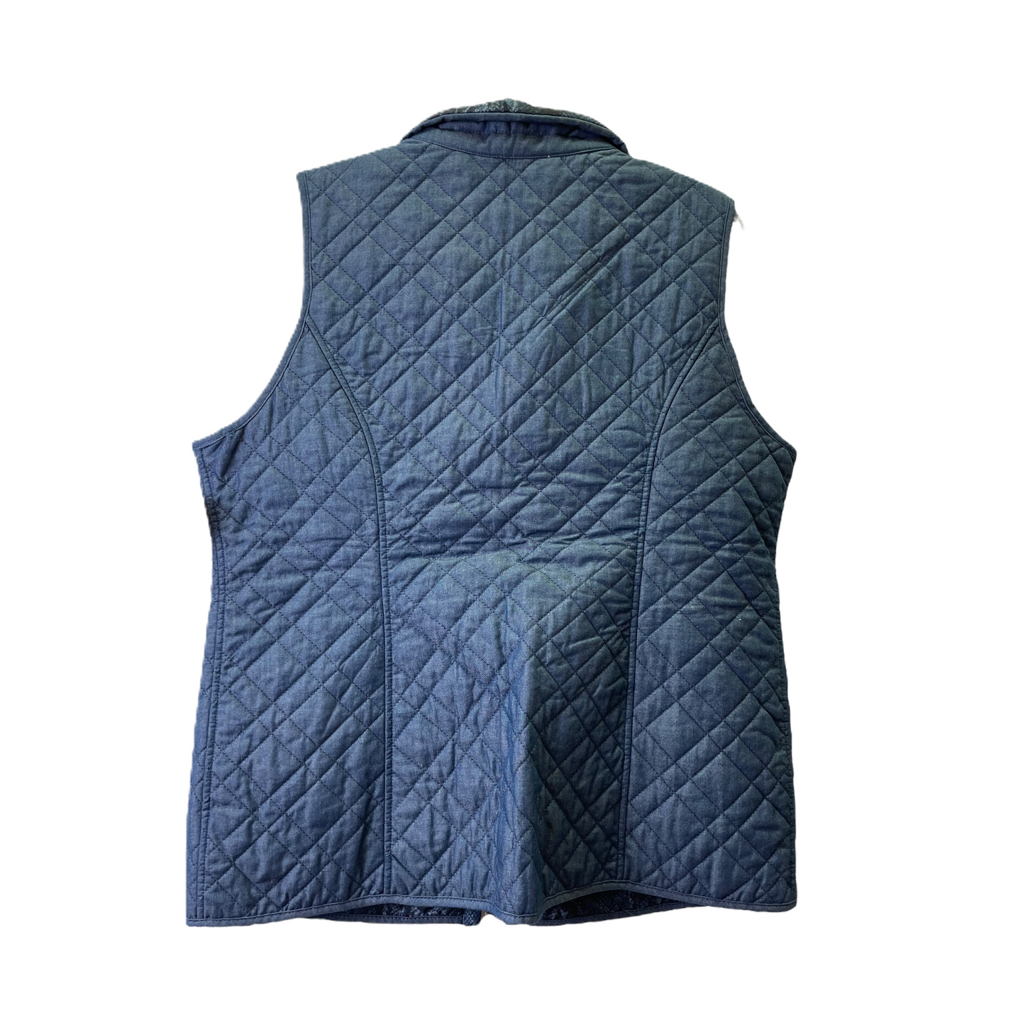 Blue Vest Puffer & Quilted By Chicos, Size: M