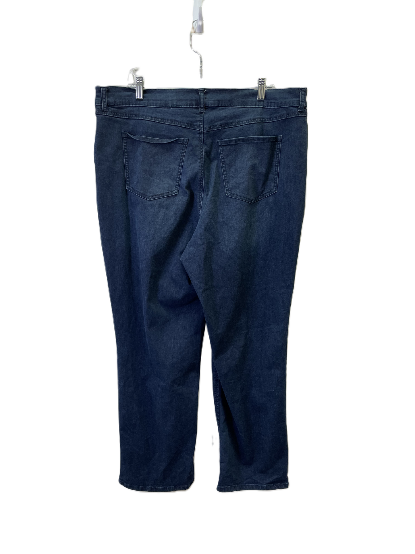 Jeans Straight By Terra & Sky In Blue Denim, Size: 20