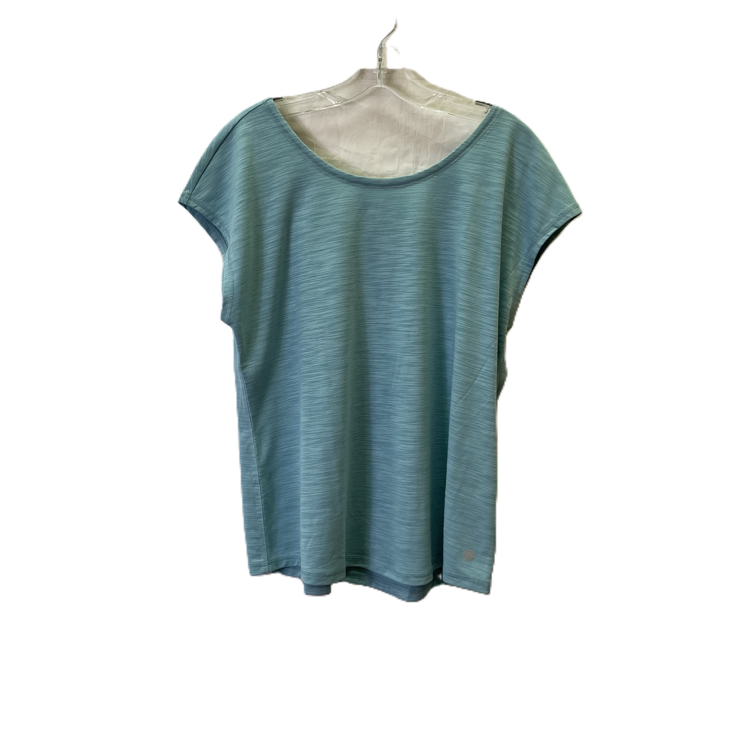 Blue Top Short Sleeve Basic By Talbots, Size: L