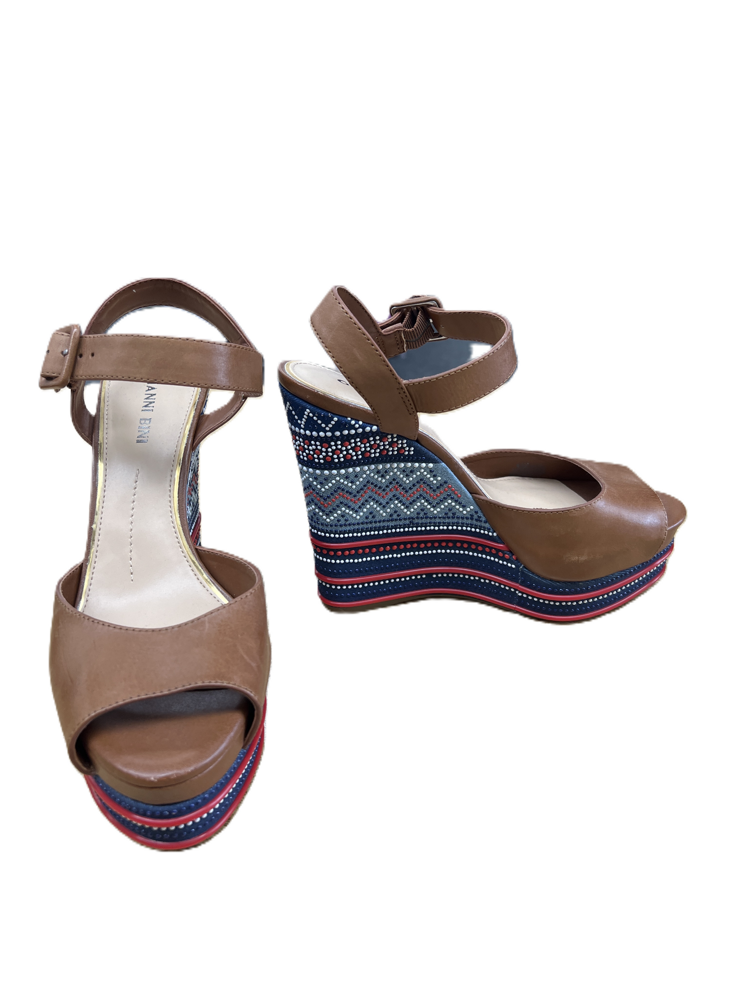 Sandals Heels Wedge By Gianni Bini  Size: 8.5