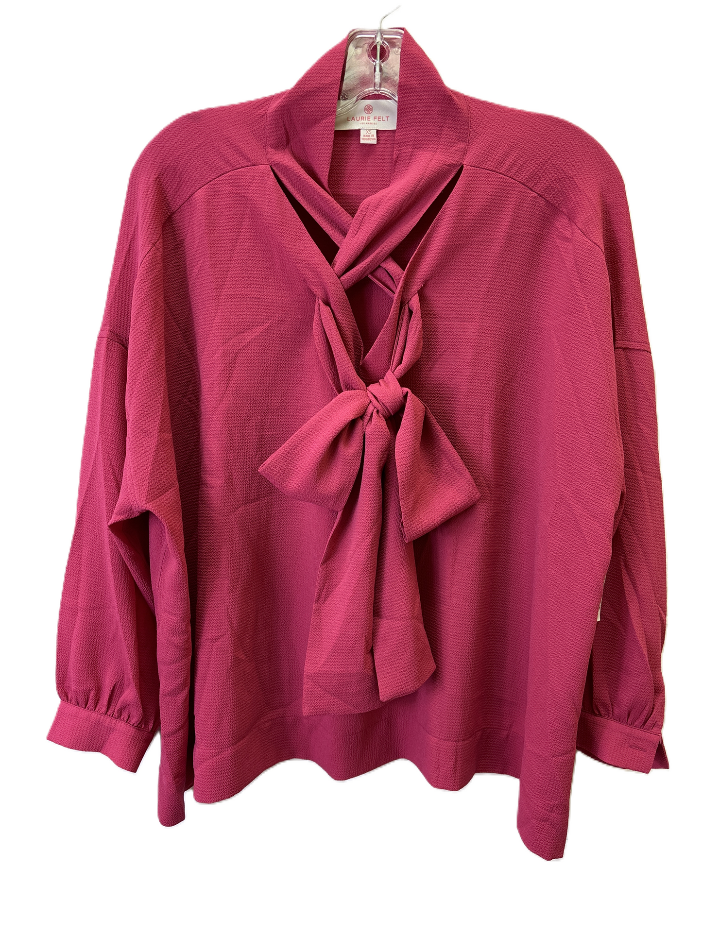 Top Long Sleeve Basic By Laurie Felt In Pink, Size: Xs