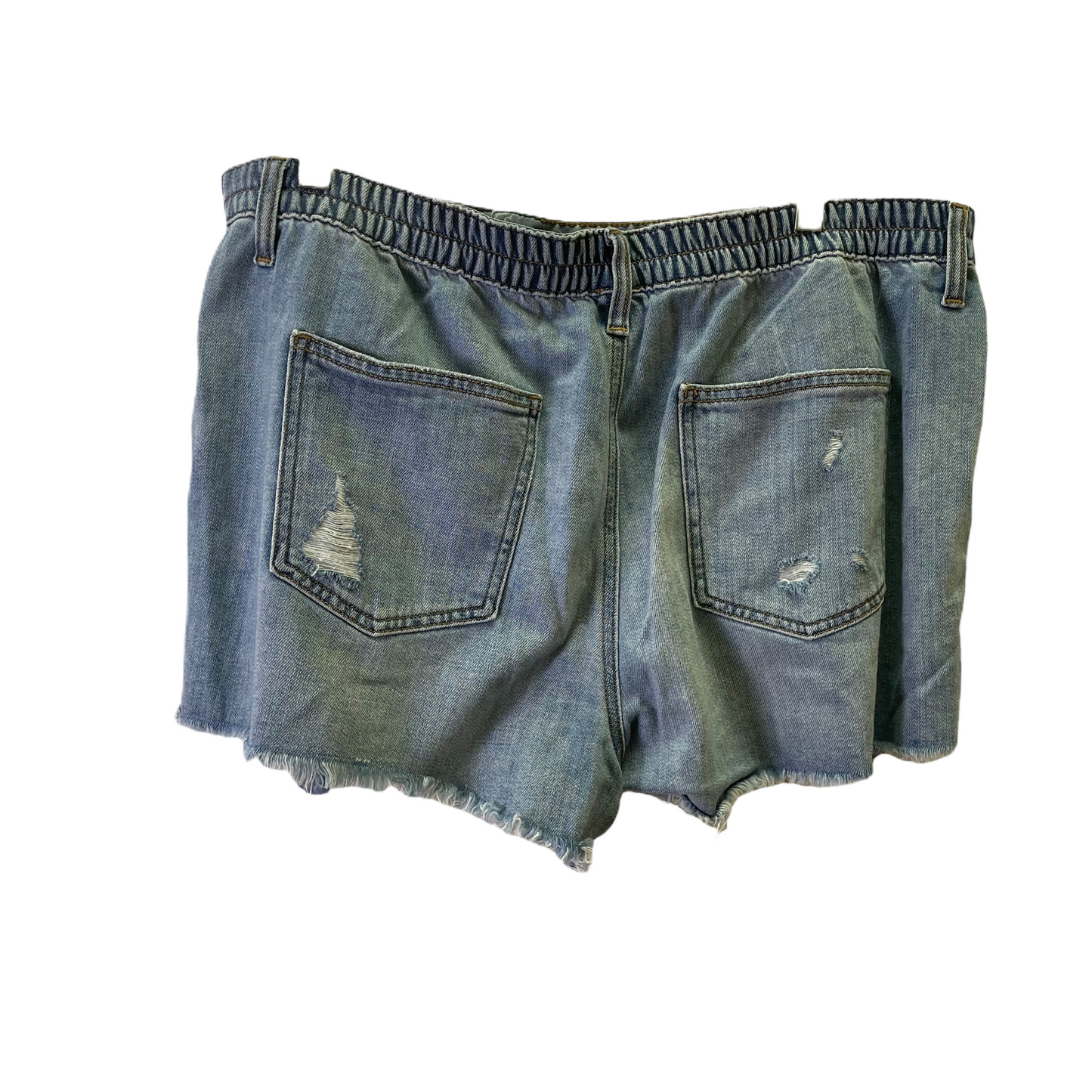 Blue Denim Shorts By Aerie, Size: 16