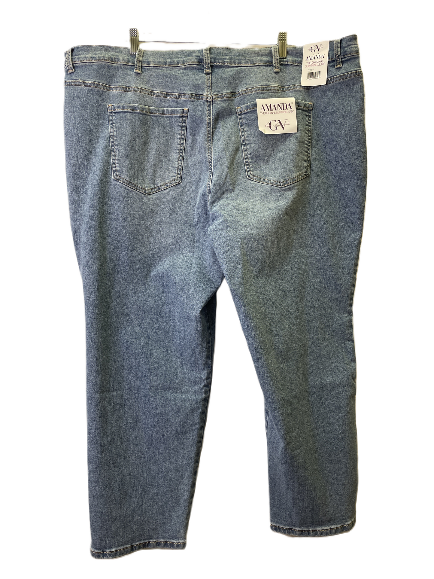 Jeans Straight By Gloria Vanderbilt In Blue Denim, Size: 24