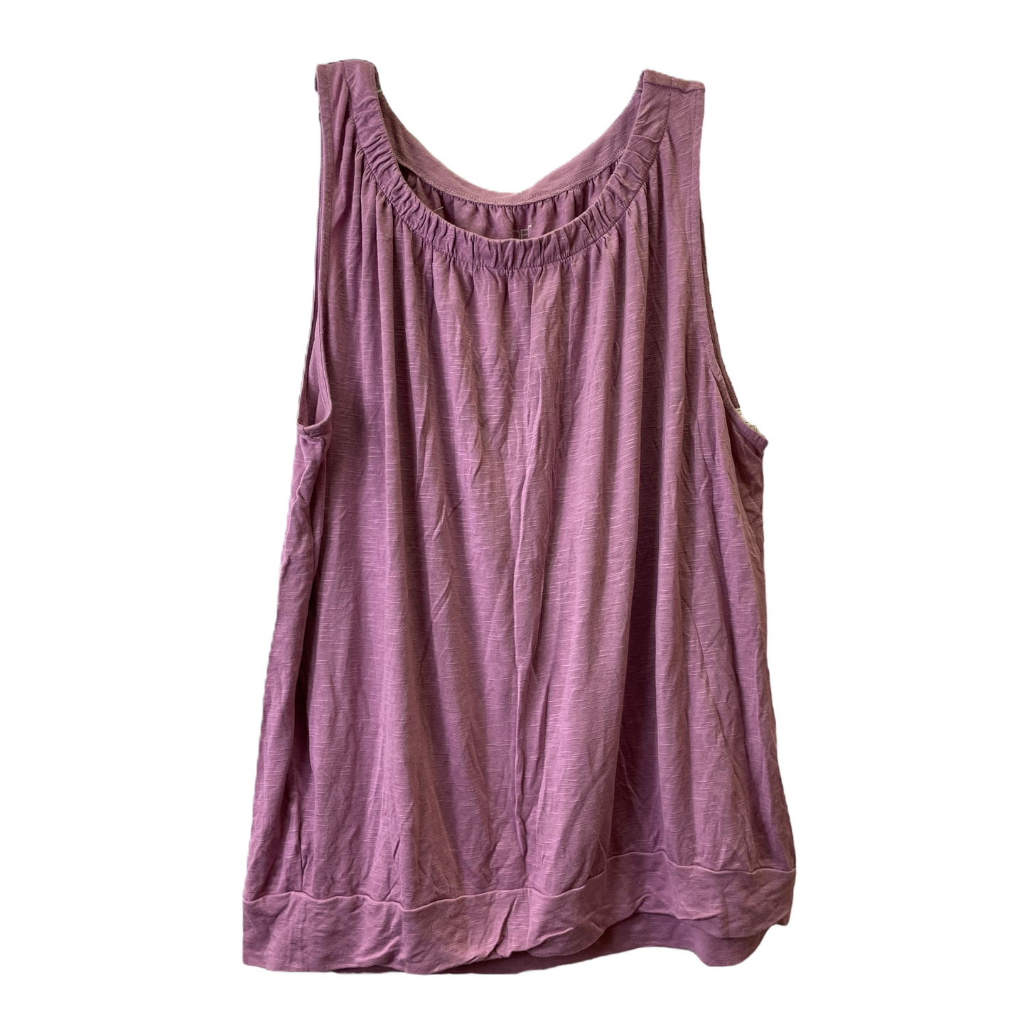 Purple Top Sleeveless Basic By Loft, Size: Xl