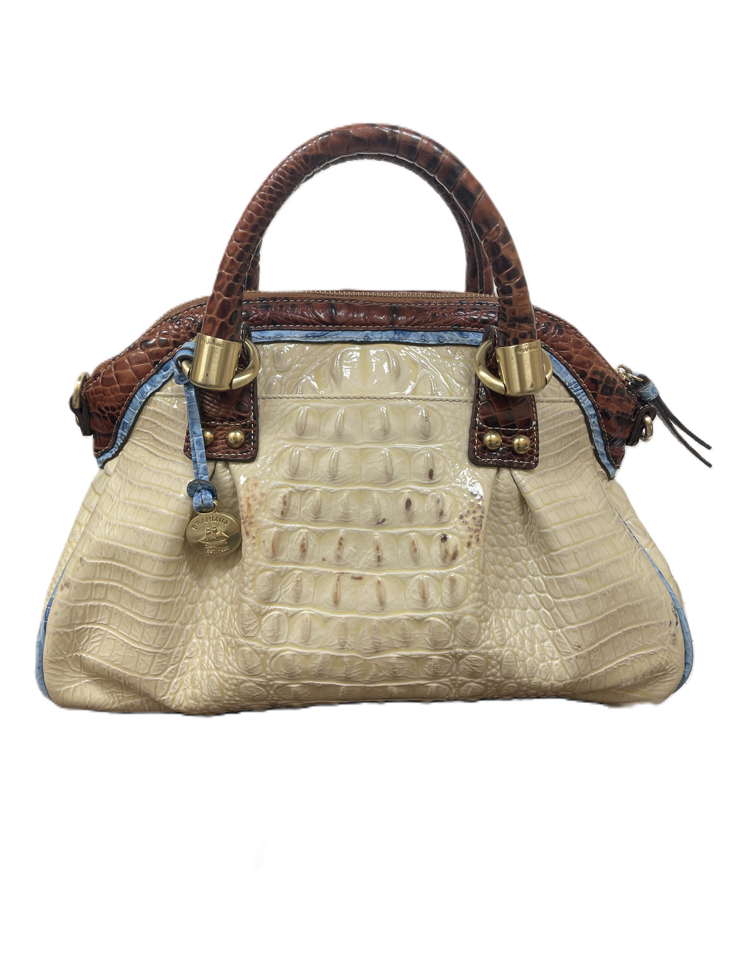 Handbag Designer By Brahmin, Size: Medium