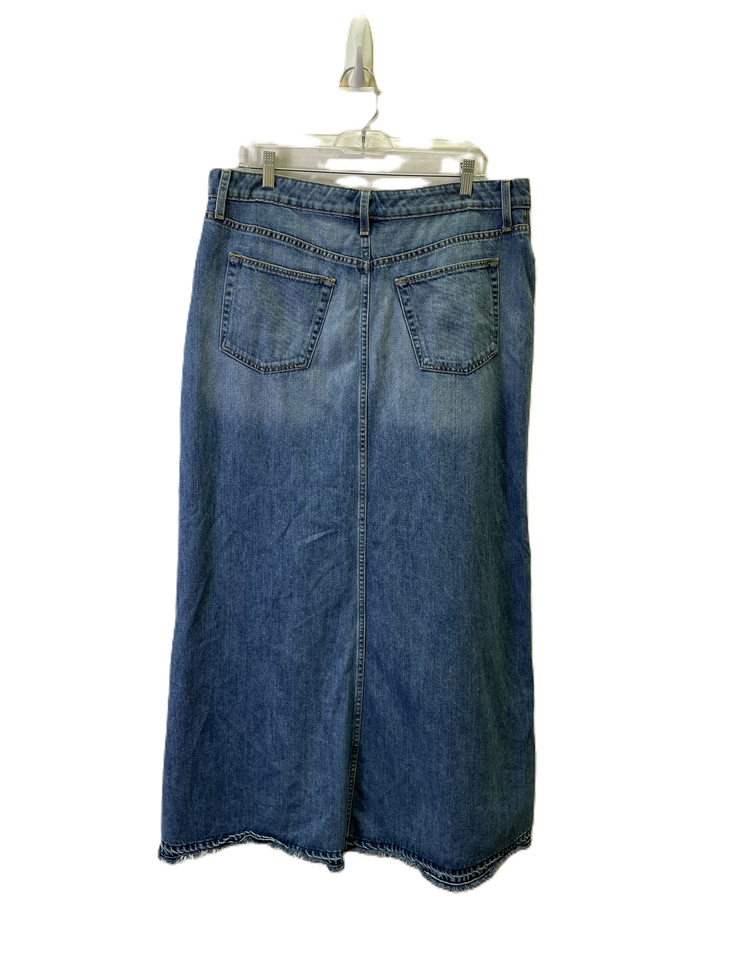 Skirt Maxi By Lucky Brand In Blue Denim, Size: 12