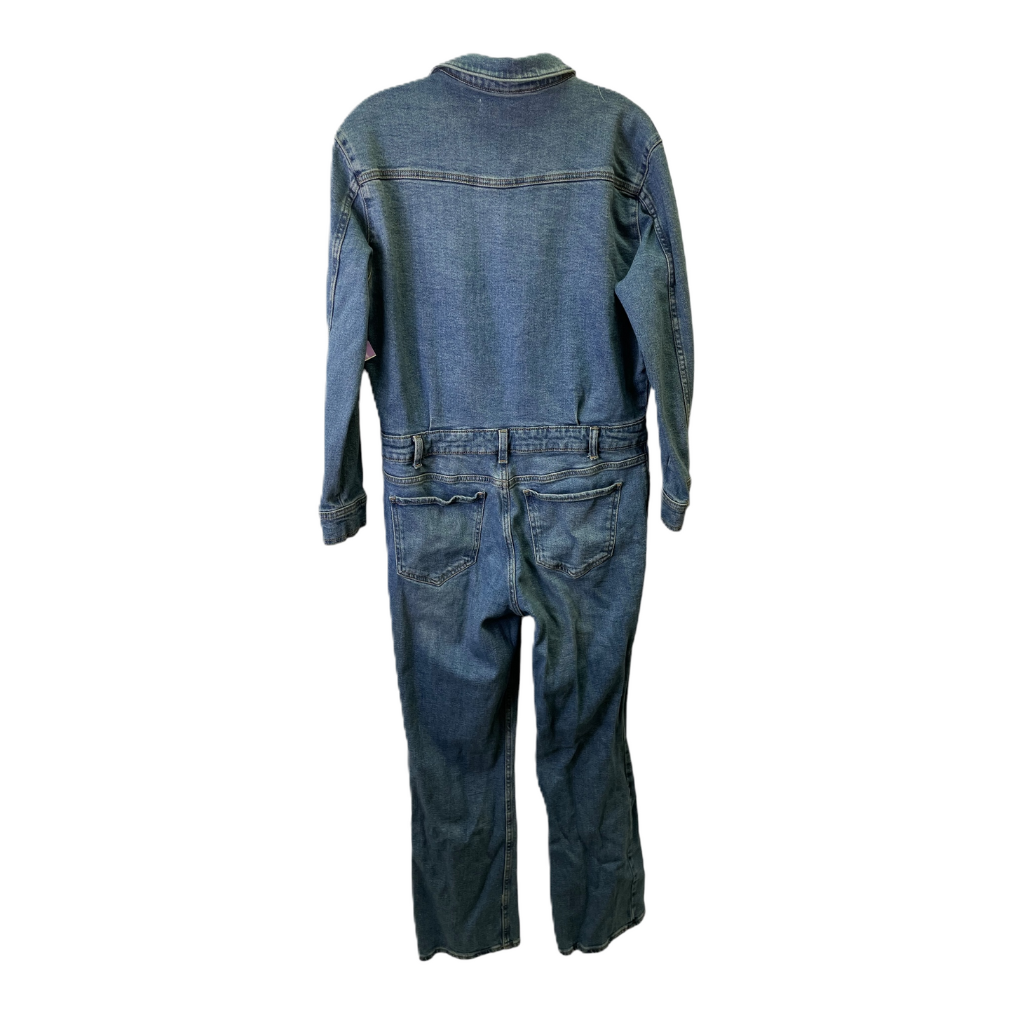 Blue Denim Jumpsuit By Mng, Size: Xl