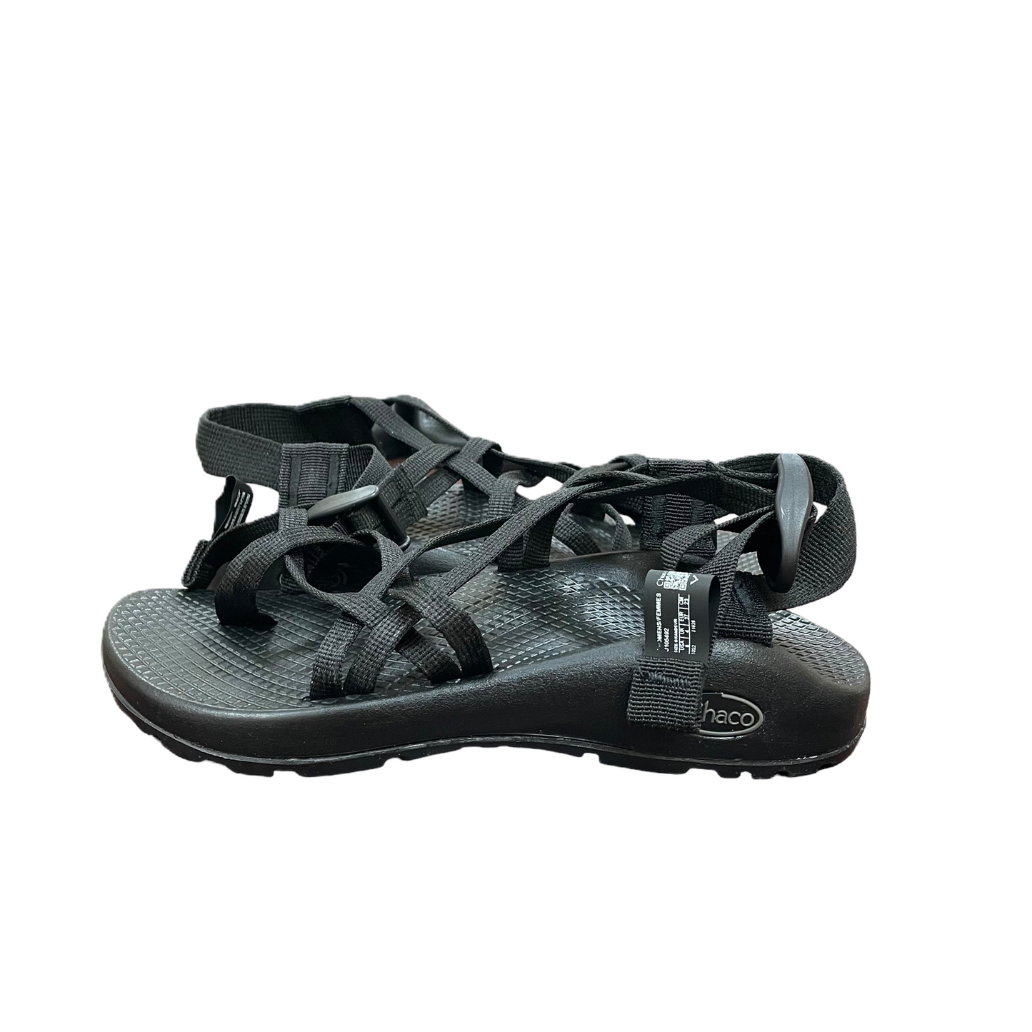 Black Sandals Flats By Chacos, Size: 6