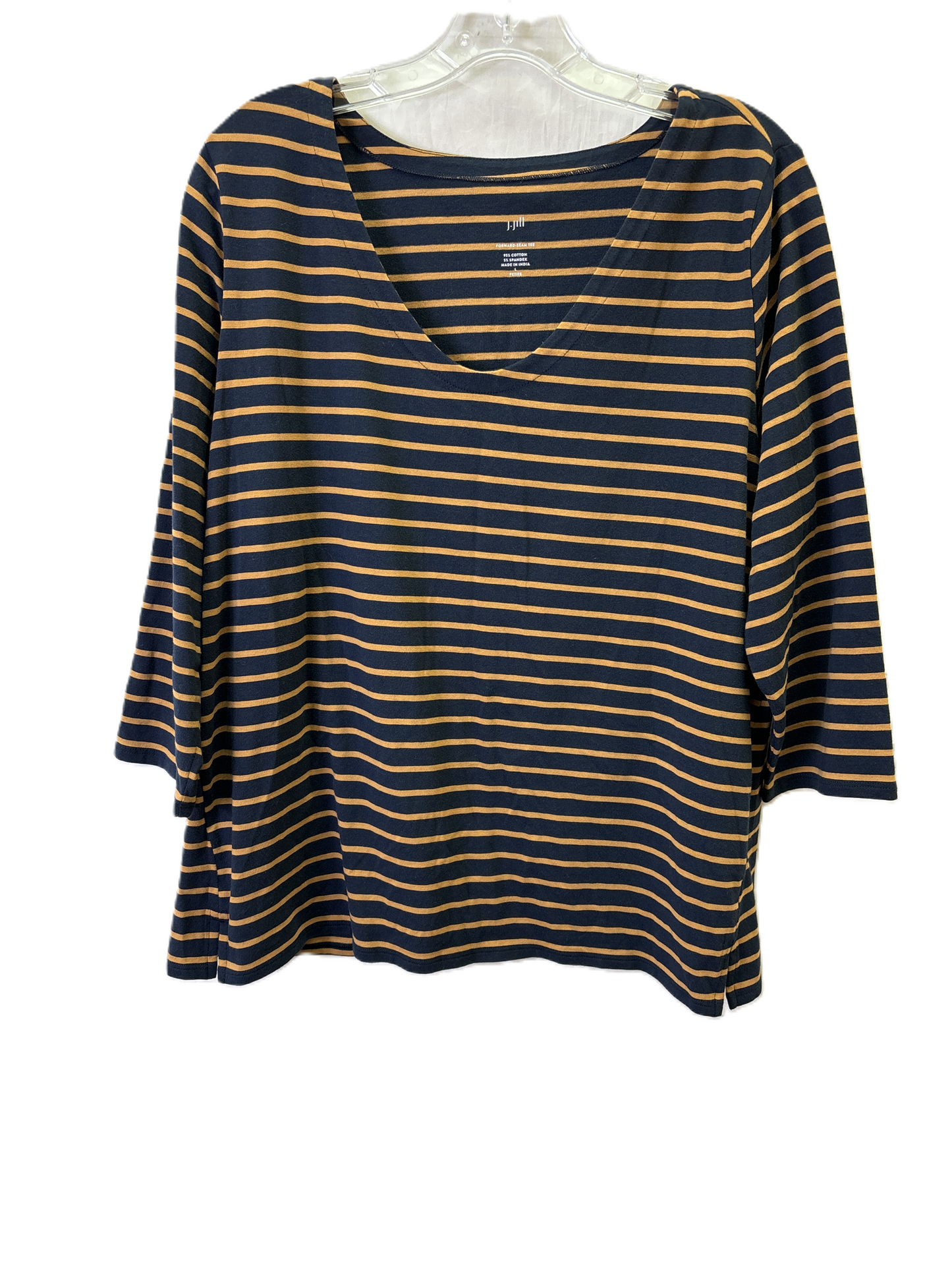 Top Long Sleeve By J. Jill In Blue, Size: L