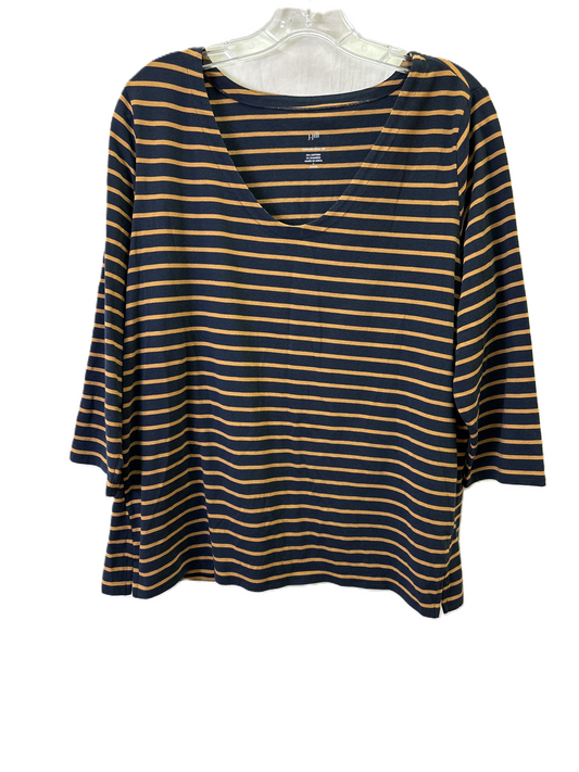 Top Long Sleeve By J. Jill In Blue, Size: L