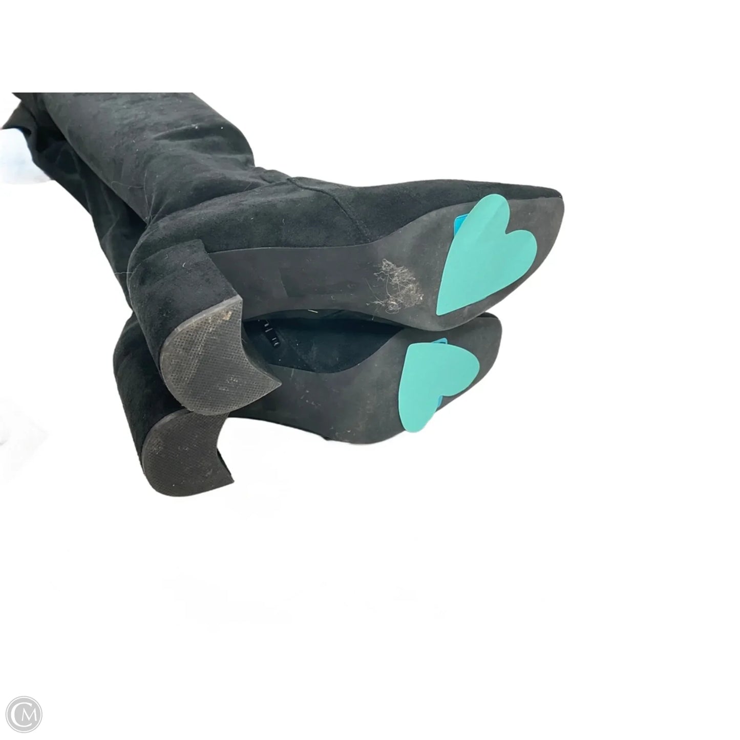 Boots Knee Heels By Jeffrey Campbell In Black, Size: 9