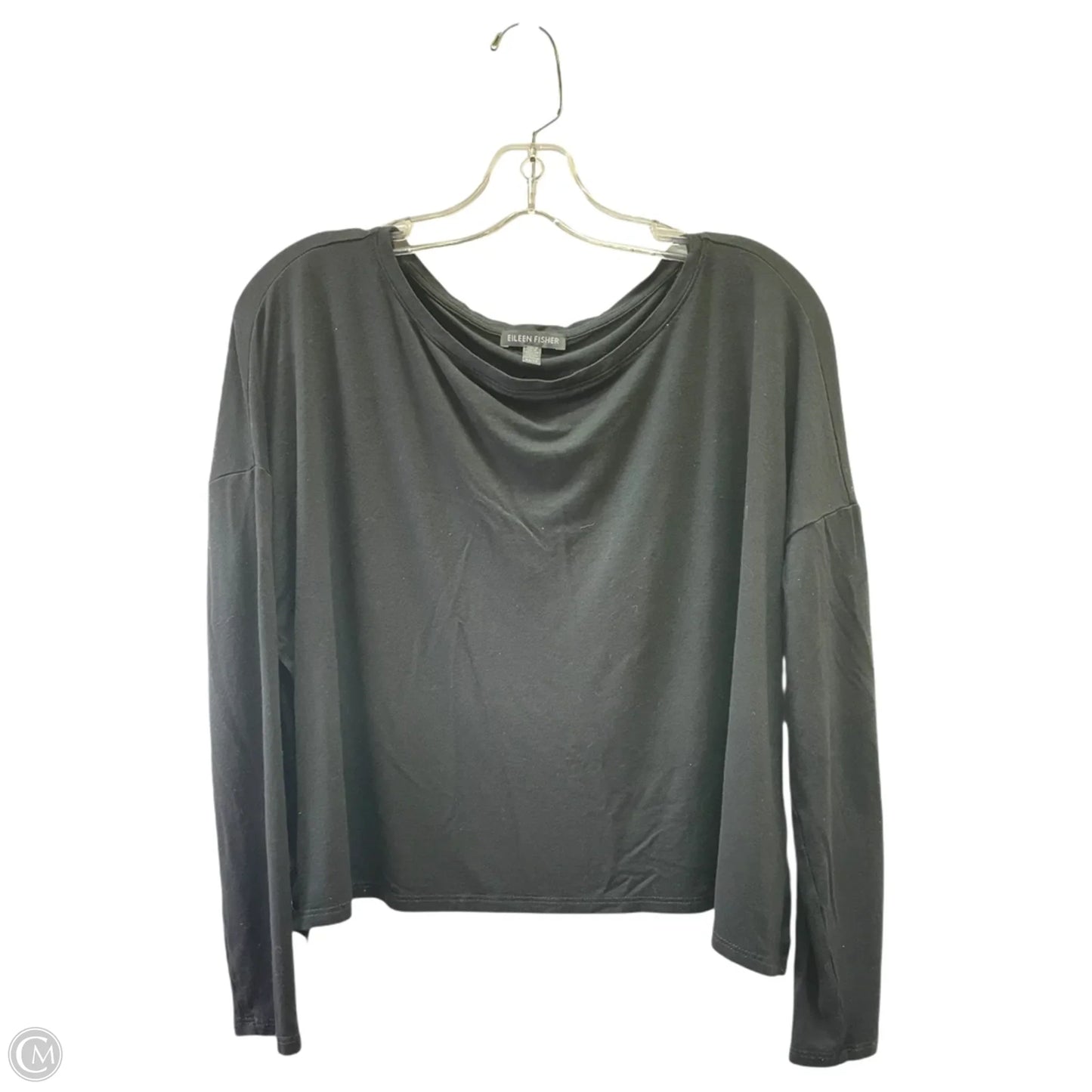 Top Long Sleeve By Eileen Fisher In Black, Size: Xs