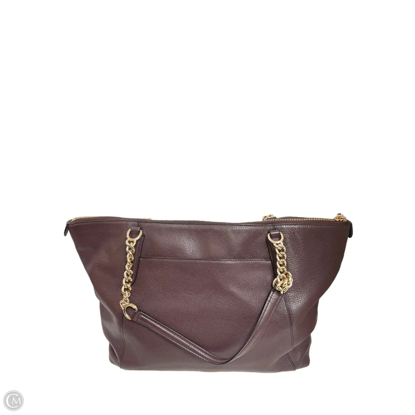 Handbag Designer By Coach In Maroon, Size:Medium