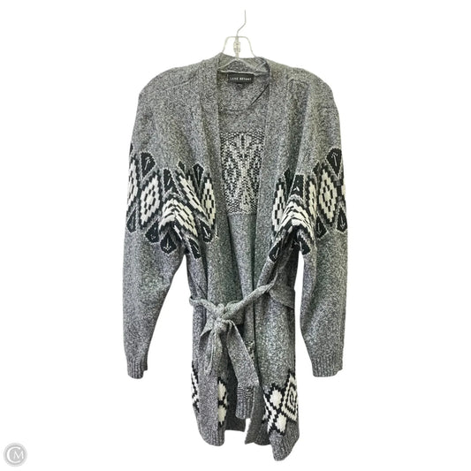 Cardigan By Lane Bryant In Grey & White, Size: 1x
