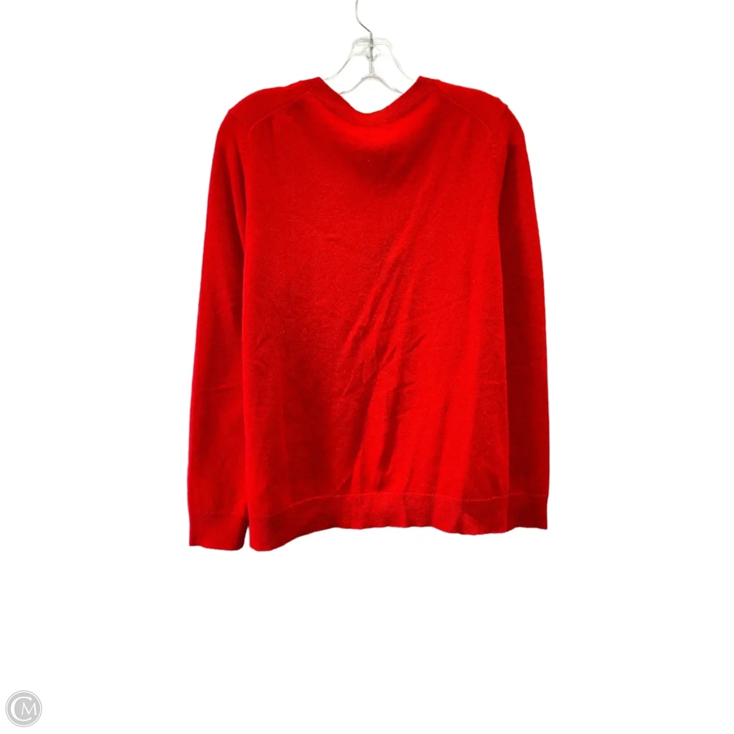 Sweater By Charter Club In Red, Size: L