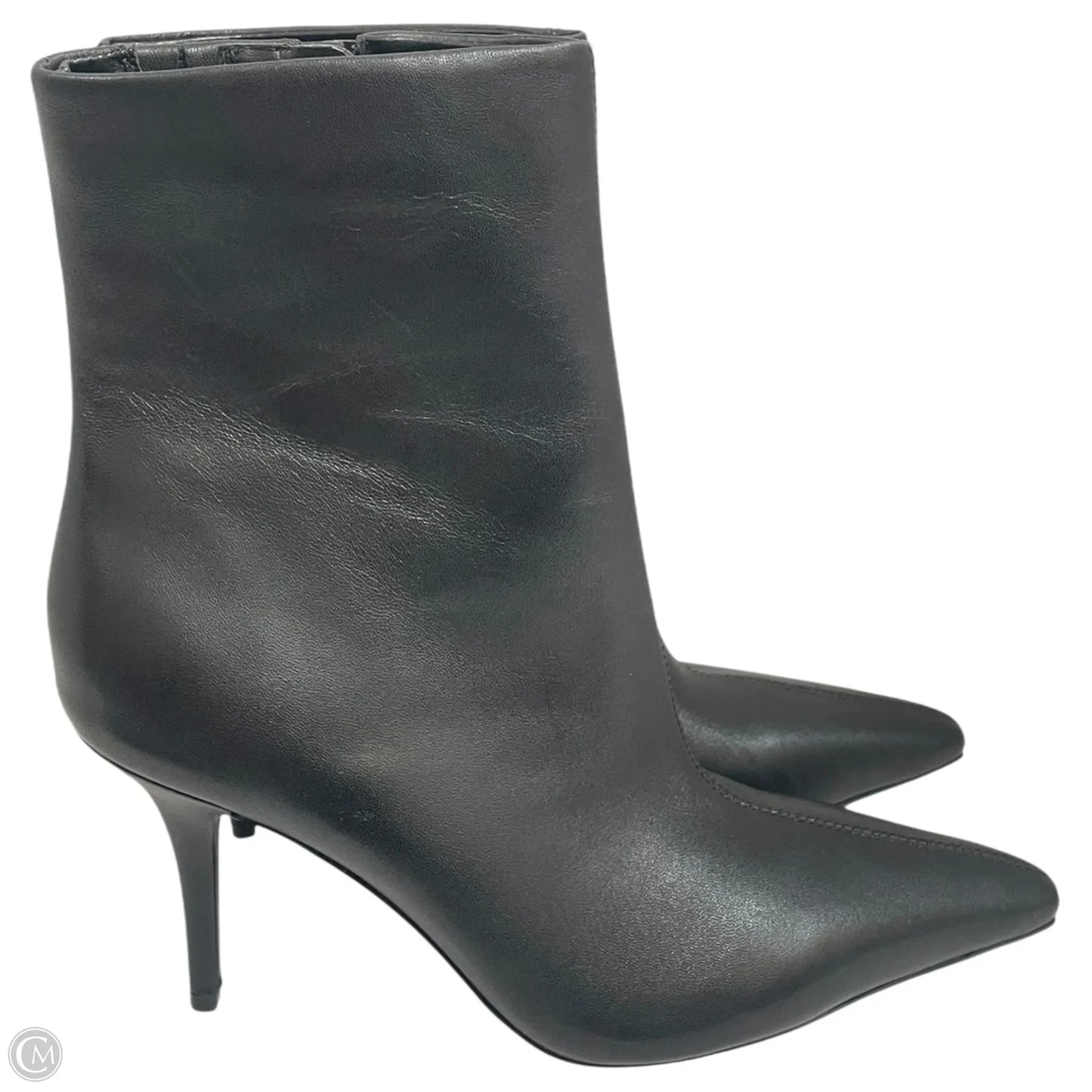 Boots Ankle Heels By Nine West In Black, Size: 8