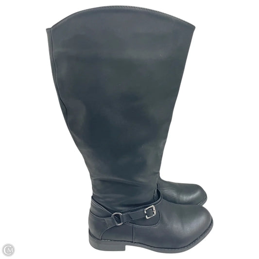 Boots Mid-calf Flats By Easy Street In Black, Size: 8