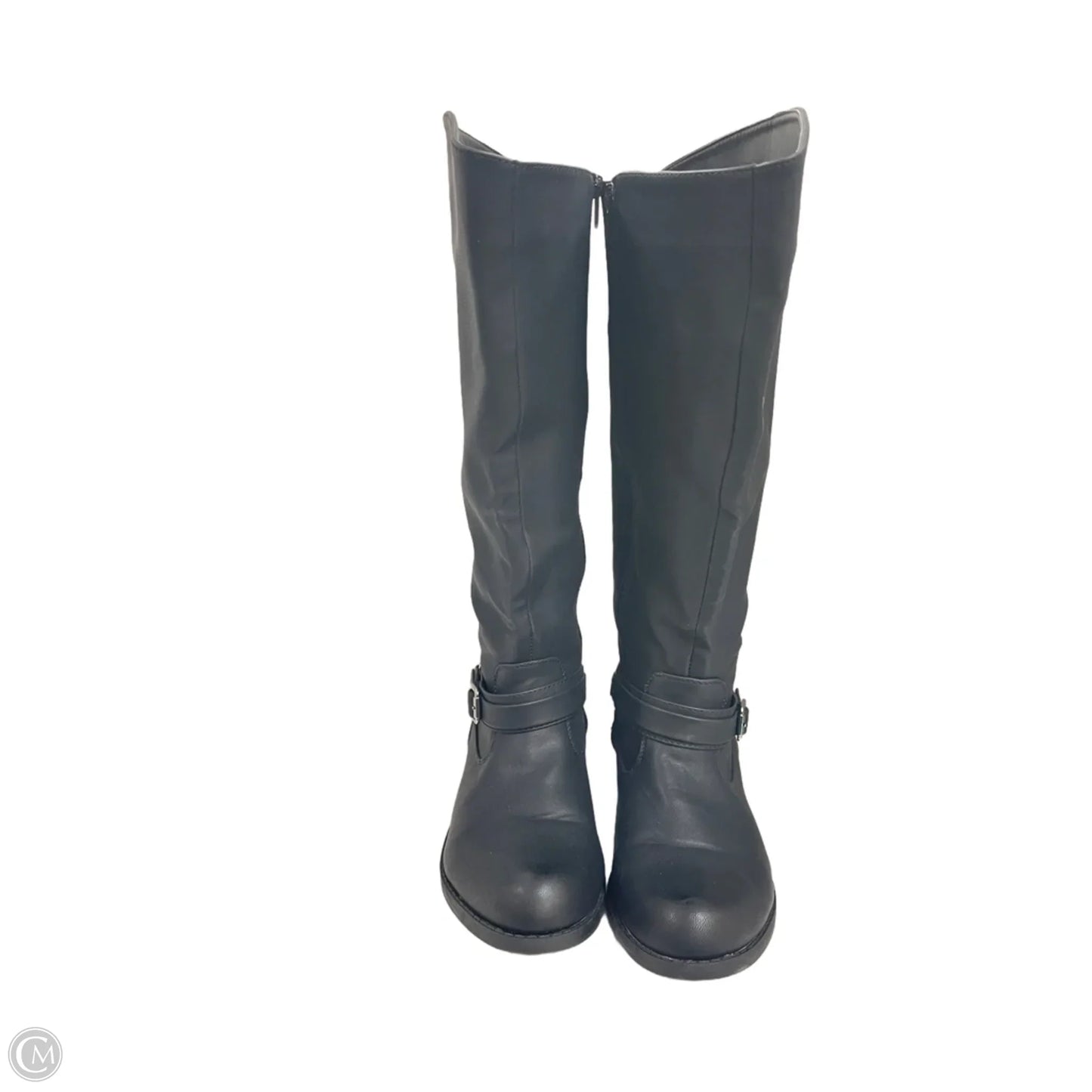 Boots Mid-calf Flats By Easy Street In Black, Size: 8