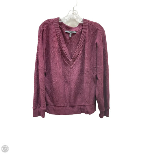 Top Long Sleeve By White House Black Market In Purple, Size: M