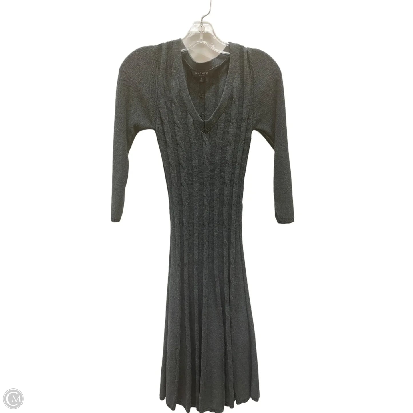 Dress Sweater By Ann Taylor In Black & Cream, Size: Sp
