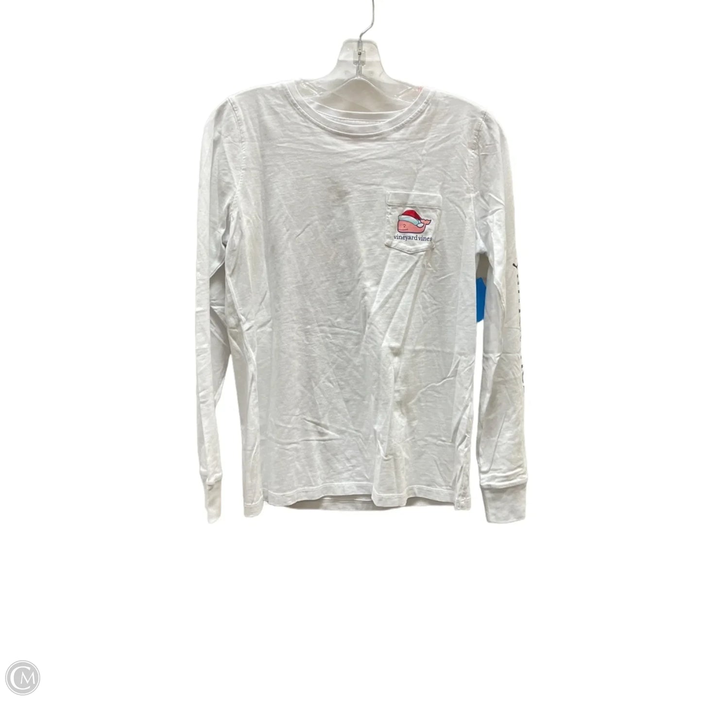 Top Long Sleeve By Vineyard Vines In White, Size: Xs