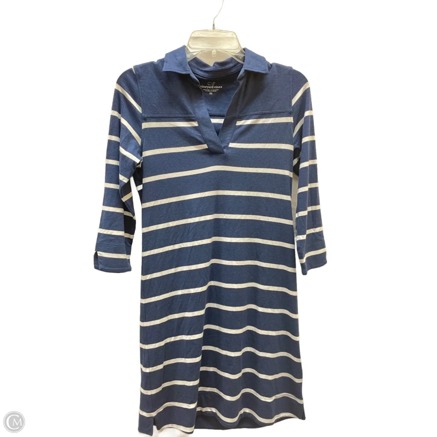 Dress Casual Short By Vineyard Vines In Blue & White, Size: Xs