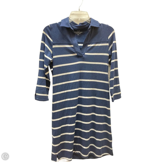 Dress Casual Short By Vineyard Vines In Blue & White, Size: Xs