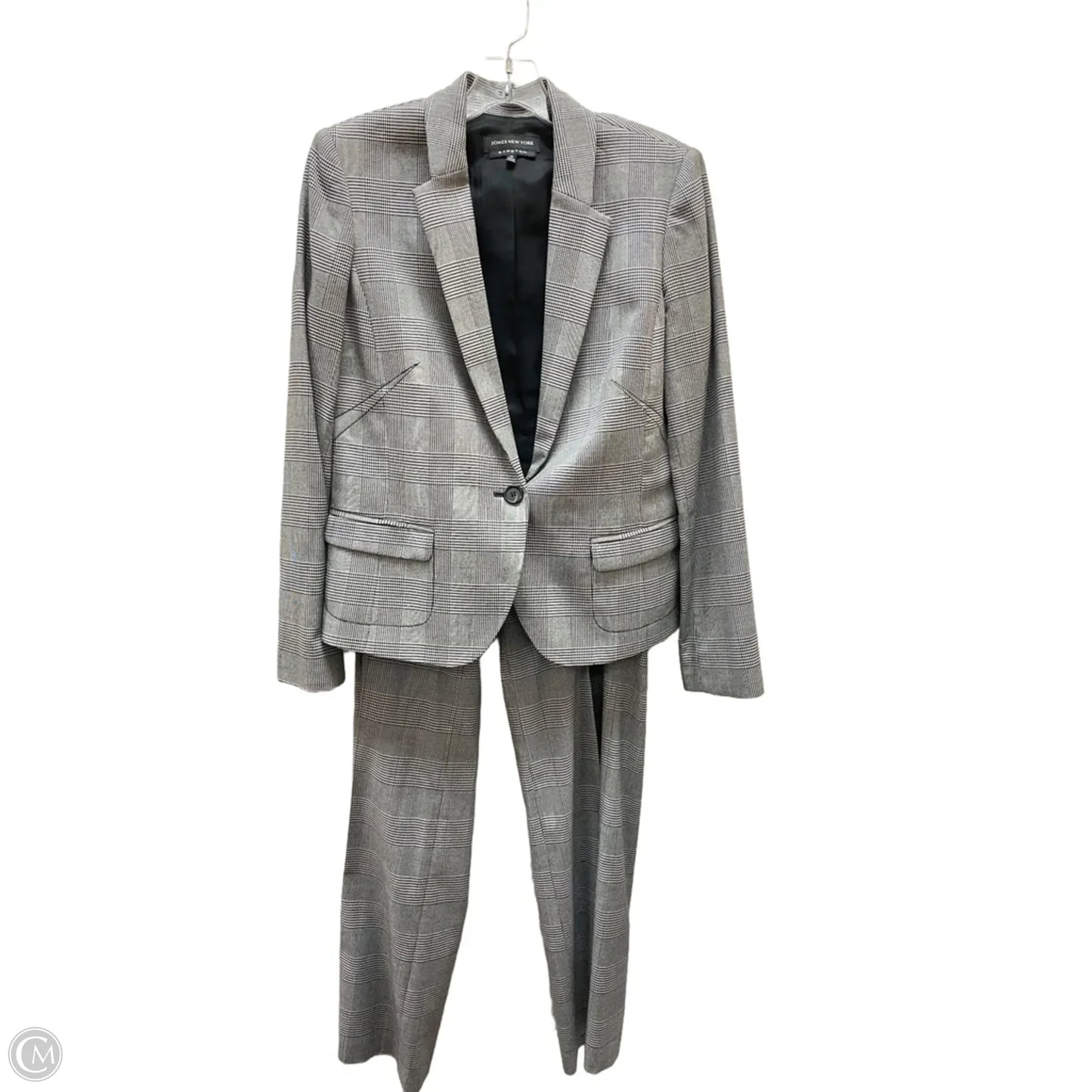 Pants Set 2pc By Jones New York In Black & White, Size: M