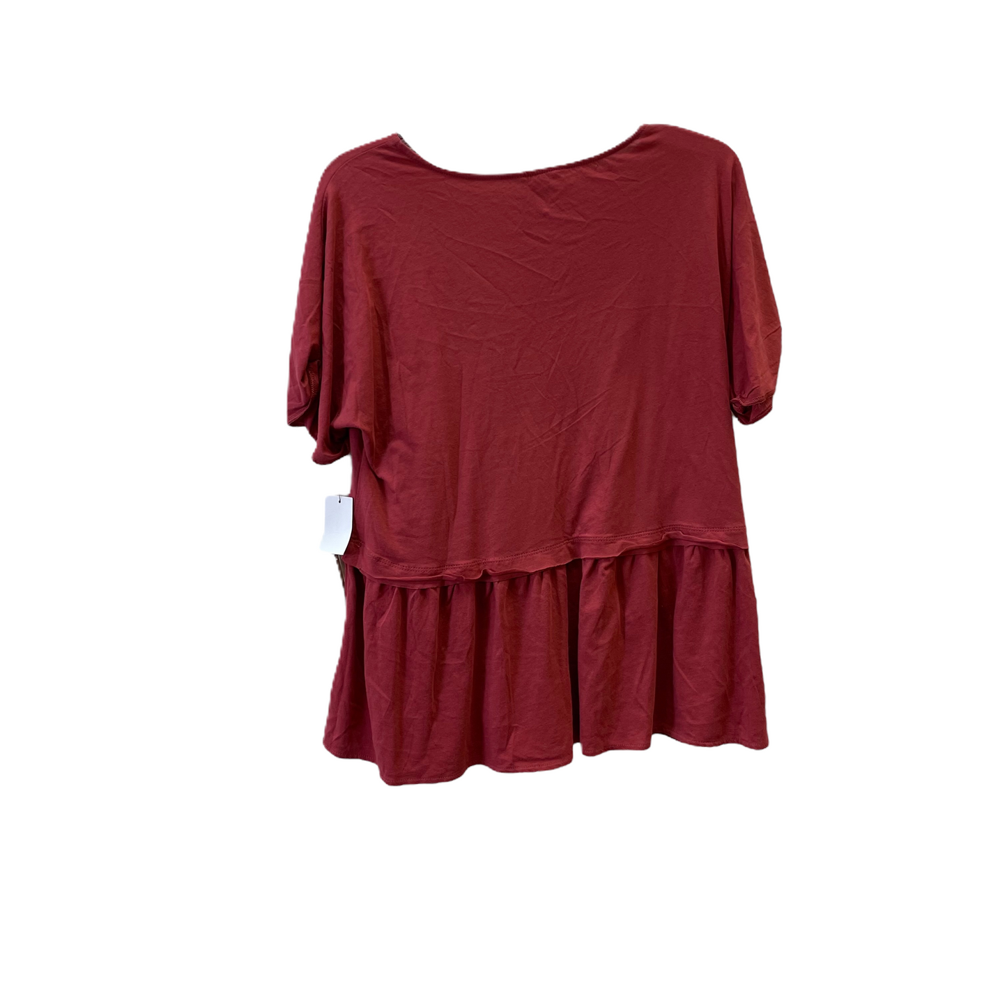 Red Top Short Sleeve Basic By Caslon, Size: Xxs