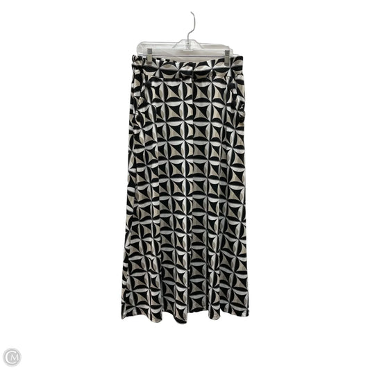 Skirt Maxi By Robert Louis In Black & Cream, Size: L