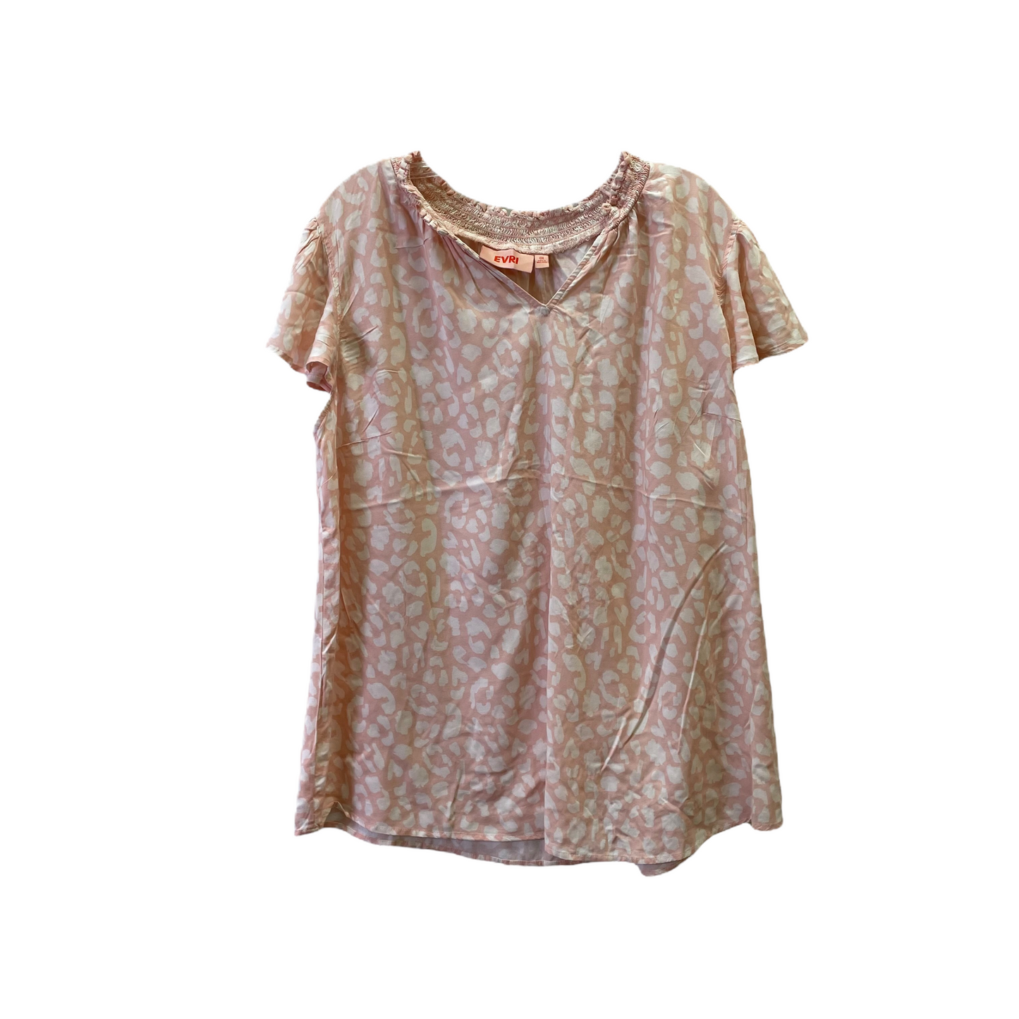 Pink Top Short Sleeve By Evri, Size: S