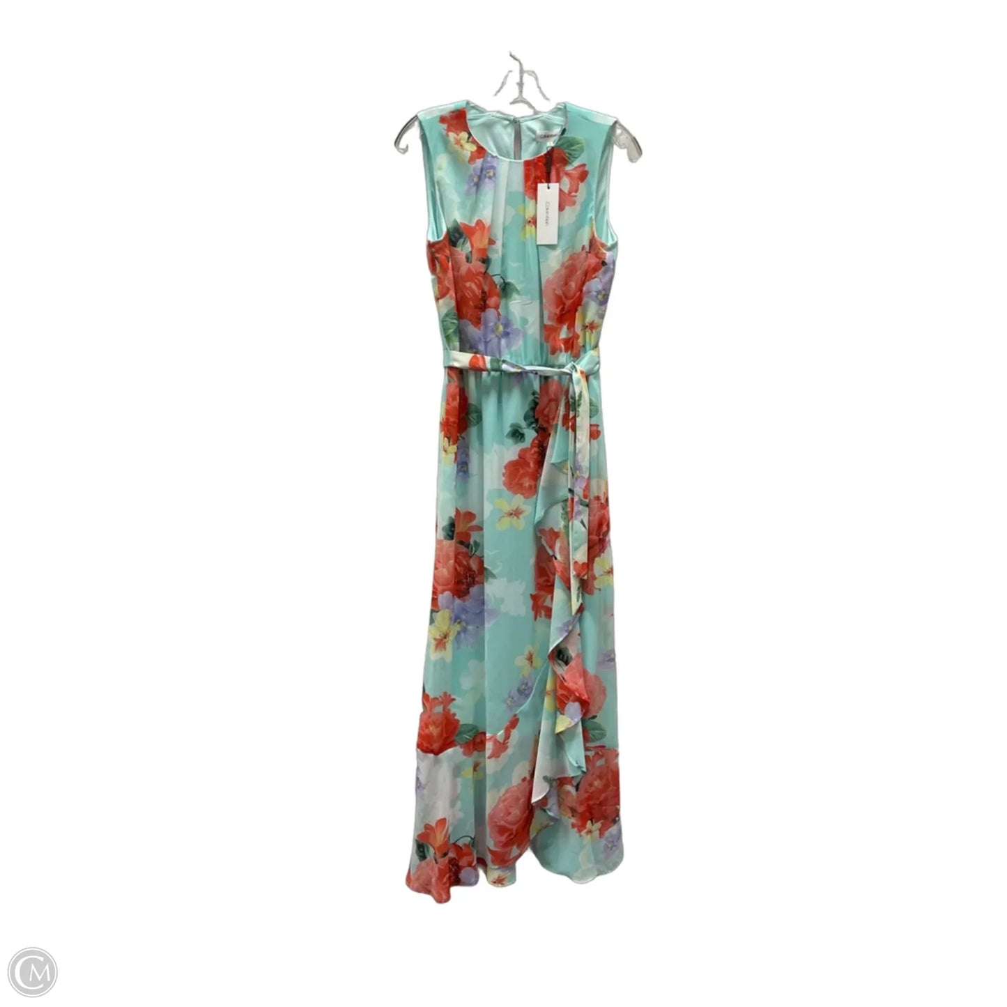Dress Casual Maxi By Calvin Klein In Floral Print, Size: S