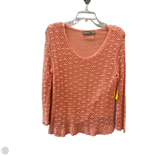 Top Long Sleeve By Croft And Barrow In Orange, Size: L