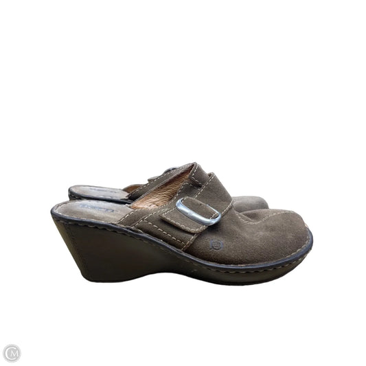 Shoes Heels Platform By Born In Brown, Size: 9