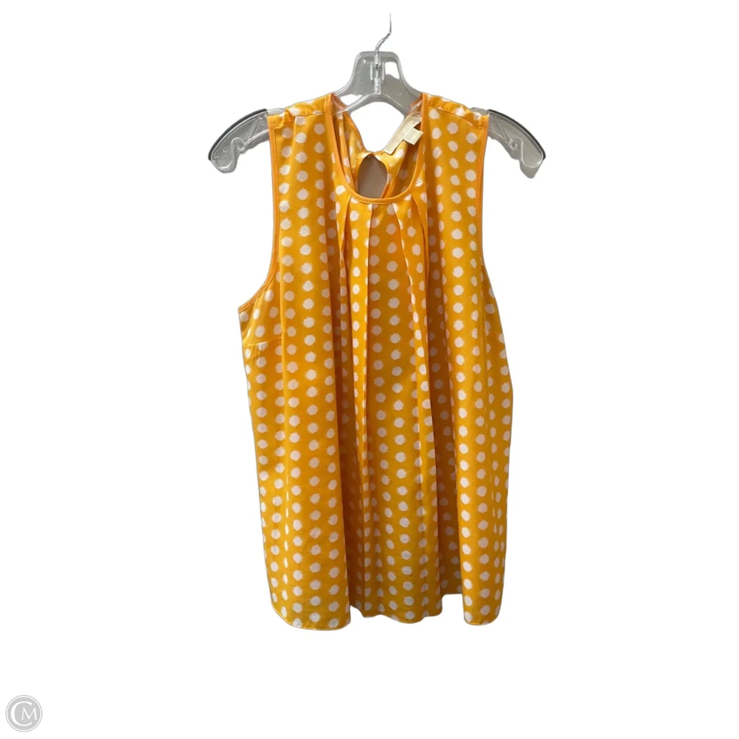 Top Sleeveless Basic By Michael By Michael Kors In Yellow, Size: Xl