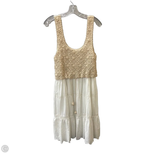 Dress Casual Midi By Anthropologie In White, Size: M