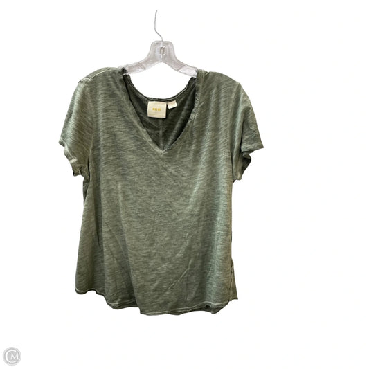 Top Short Sleeve By Maeve In Green, Size: L