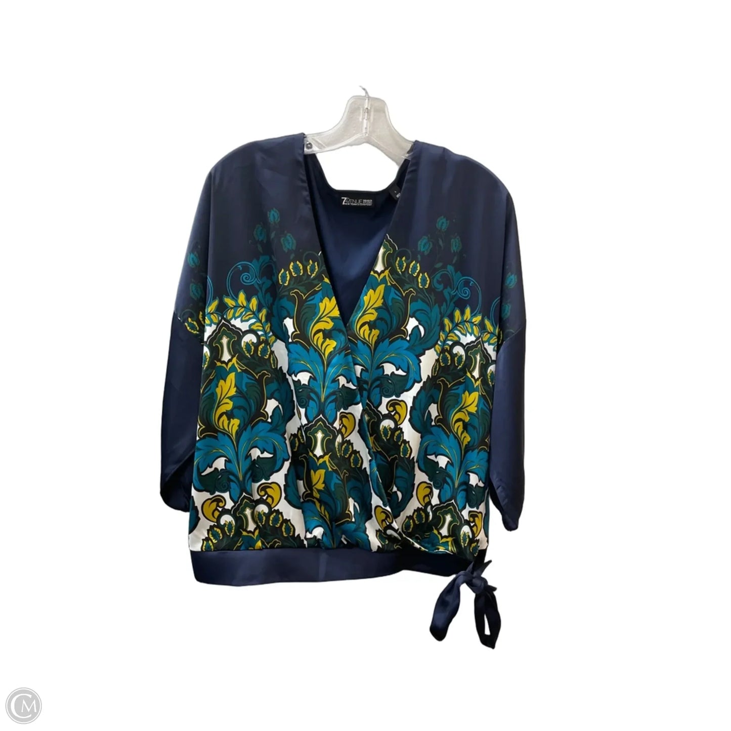 Top 2pc 3/4 Sleeve By New York And Co In Blue, Size: L