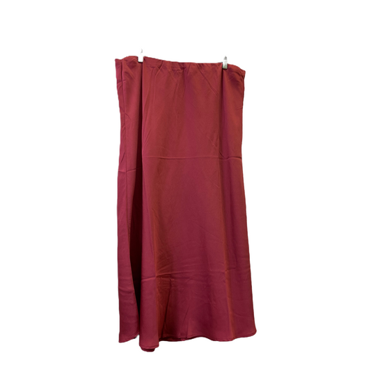 Red Skirt Maxi By Adrianna Papell, Size: Xl