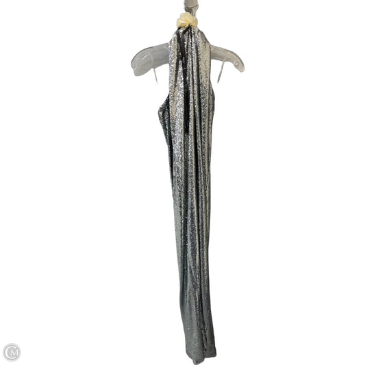 Dress Party Long By Fashion Nova In Silver, Size: Xl