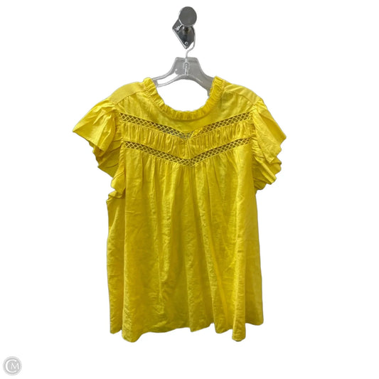 Top Sleeveless By Lane Bryant In Yellow, Size: 16