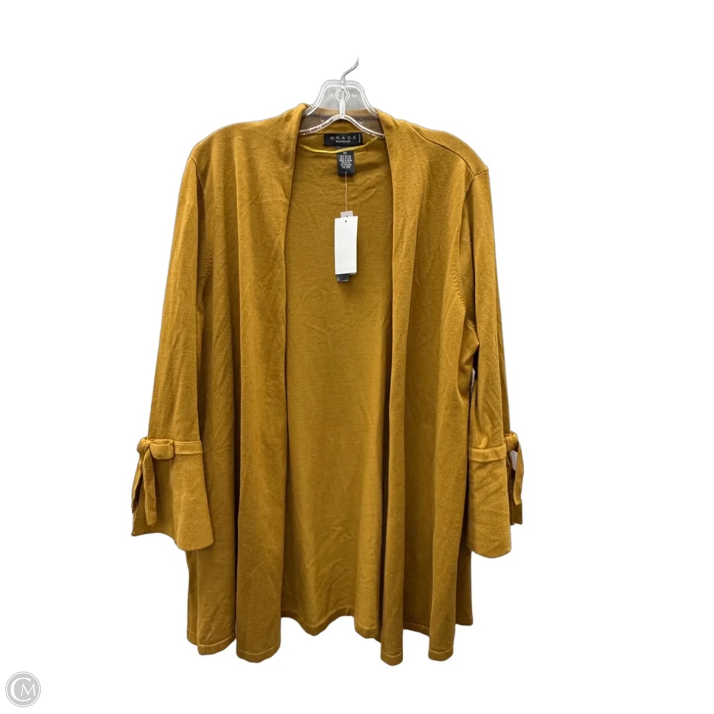 Cardigan By Grace In Yellow