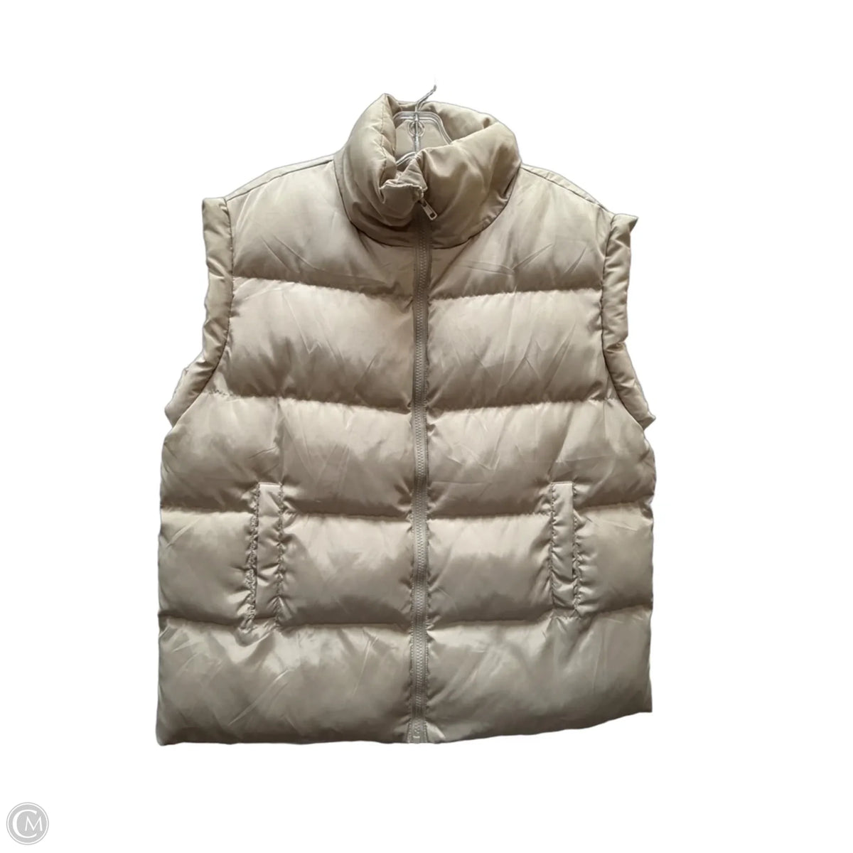 Vest Puffer & Quilted By Automet In Cream, Size: S