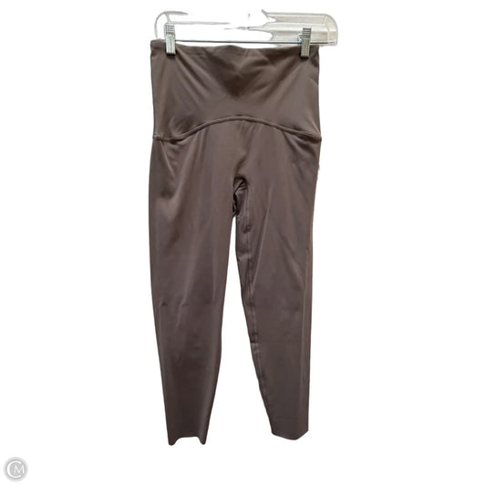 Athletic Leggings By Spanx In Taupe, Size: M
