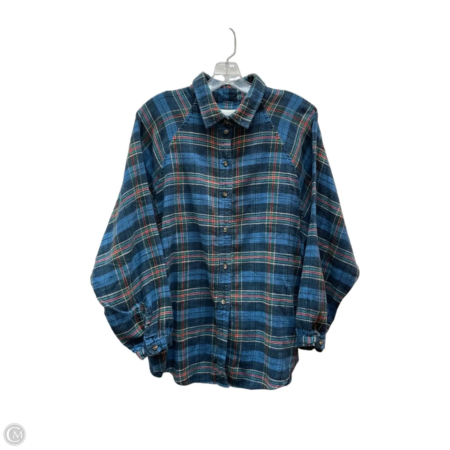 Top Long Sleeve By American Eagle In Blue, Size: M