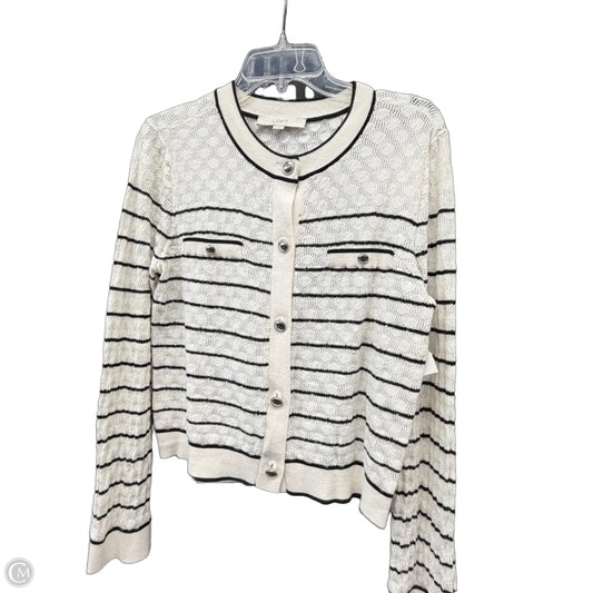 Sweater By Loft In Black & White, Size: M
