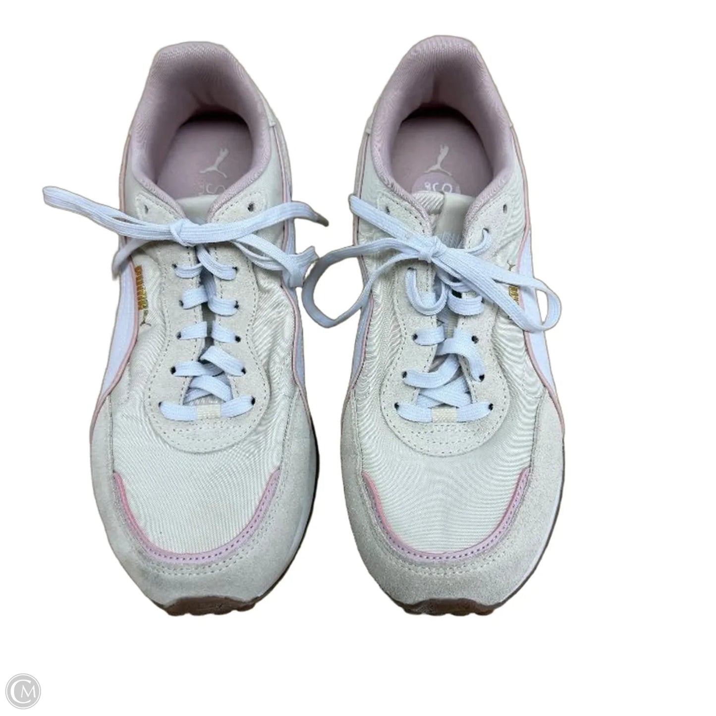 Shoes Sneakers By Puma In Pink & White, Size: 8