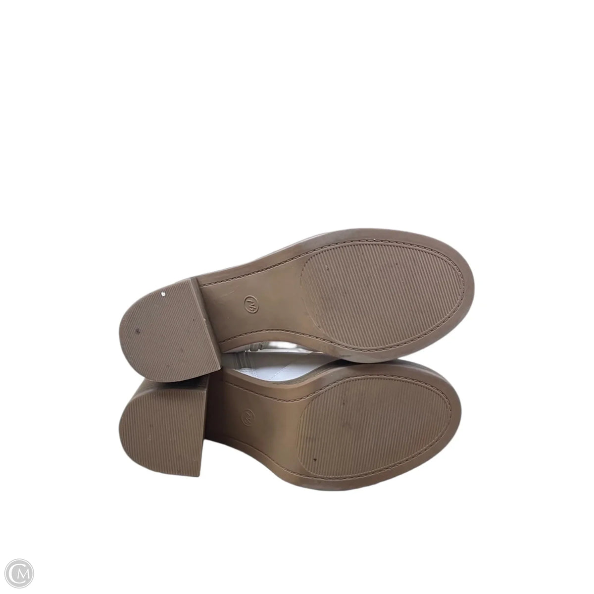 Boots Ankle Heels By Universal Thread In Cream, Size: 7.5