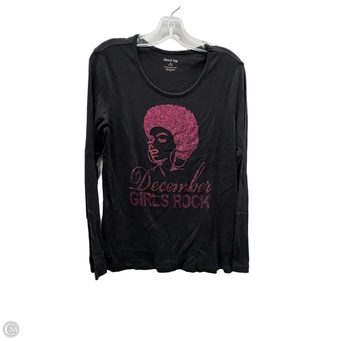 Top Long Sleeve Basic By White Stag In Black, Size: M