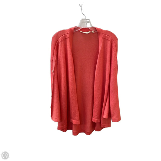 Cardigan By Soft Surroundings In Orange, Size: L